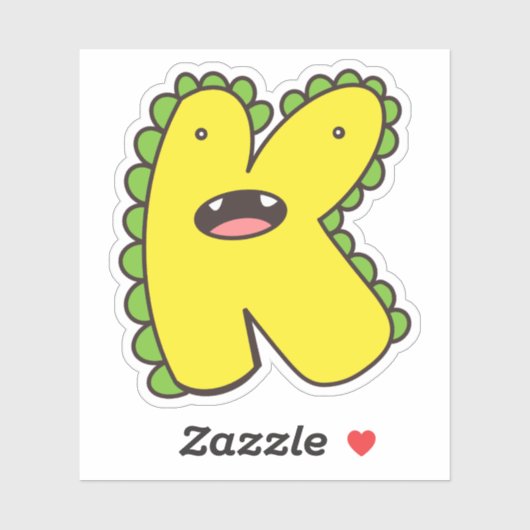 K Dinosaur Sticker (Vel)