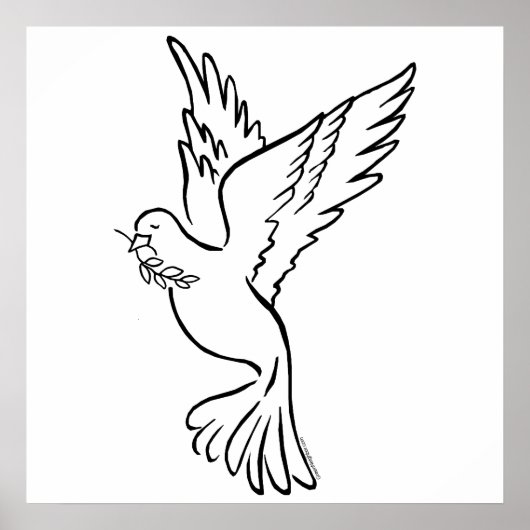 K - Dove of Peace Poster (Voorkant)