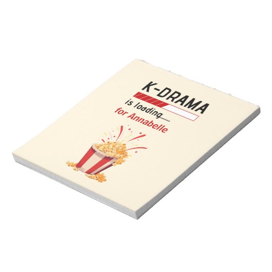K-Drama is loading Personalized  Notitieblok (Linkerzijde)
