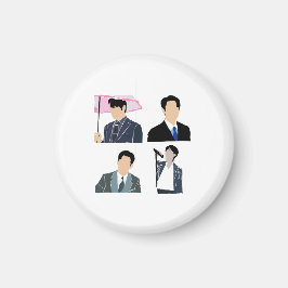 K-Drama Male Leads Magneet