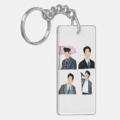 K-Drama Male Leads Sleutelhanger (Voorkant Links)