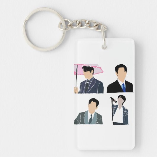 K-Drama Male Leads Sleutelhanger (Voorkant)