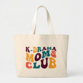 K-drama Moms Club Souvenir Retro Style Groovy Grote Tote Bag (Voorkant)