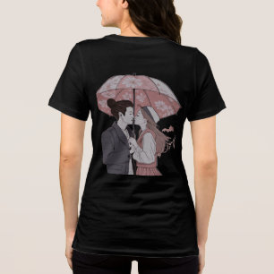 K-drama paraplu koppel elegante aangepaste naam Tri-Blend shirt