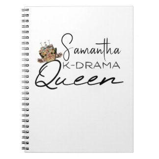 K-Drama Queen met Korean Crown Personalized Note Notitieboek