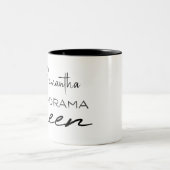 K-Drama Queen met Korean Crown Personalized Tweekleurige Koffiemok (Center)