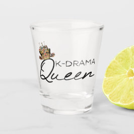 K-Drama Queen met Korean Crown SOJU Shot Glas