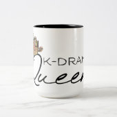 K-Drama Queen met Korean Crown Tweekleurige Koffiemok (Center)