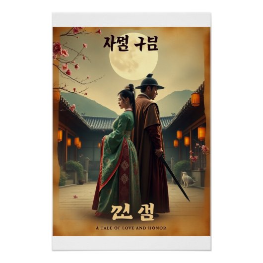 K-Drama Retro Poster – Joseon Romance (Voorkant)