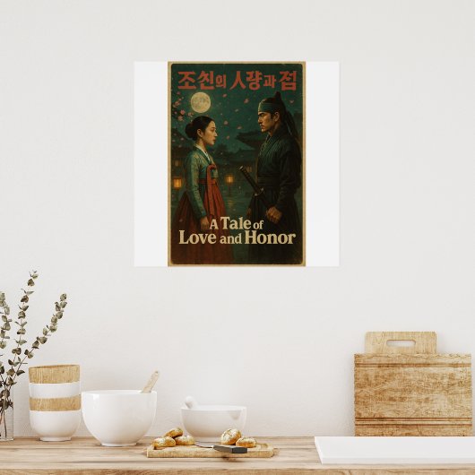 K-Drama Retro Poster – Joseon Romance (Keuken)