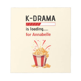 K-Drama wordt geladen Gepersonaliseerd Notitieblok