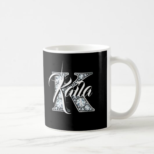 K Faux Diamond Coffee Mok (Rechts)