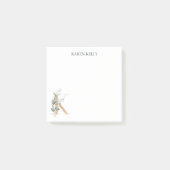 K Floral Monogram Post-it® Notes (Voorkant)