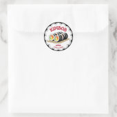 K-Food Kimbap Illustration Sticker (Tas)