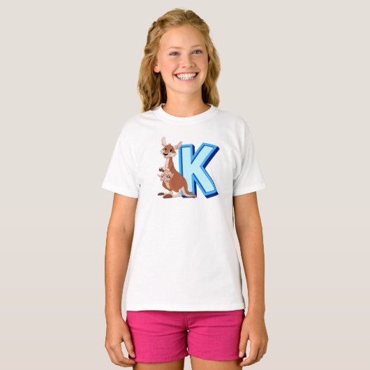 K for Kangaroo T-shirt (Voorkant volledig)