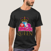 K Gold Bingo Queen voor T-shirt (Voorkant)