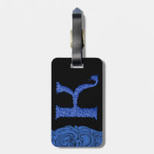K - Het Falck-alfabet (Blauw) Bagagelabel (Achterkant verticaal)