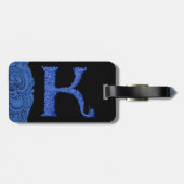 K - Het Falck-alfabet (Blauw) Bagagelabel (Achterkant horizontaal)