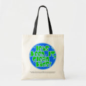 K.I.C.K. Plastic en Vervuiling Tote Bag (Voorkant)