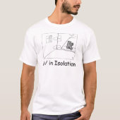 K in isolatie t-shirt (Voorkant)