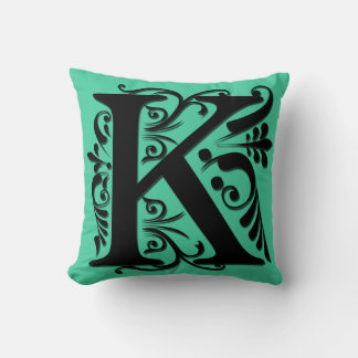 K Initiaal Monogram - Kussen