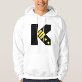 K Is For Kool – Stylized Letter Art Hoodie (Voorkant)