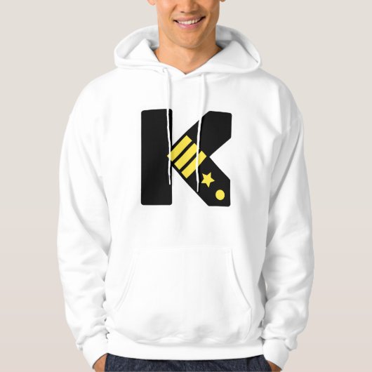 K Is For Kool – Stylized Letter Art Hoodie (Voorkant)