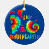 K is voor de kleuterschool keramisch ornament (Achterkant)