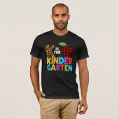 K is voor het voorschoolse onderwijs voor Kinderga T-shirt (Voorkant volledig)