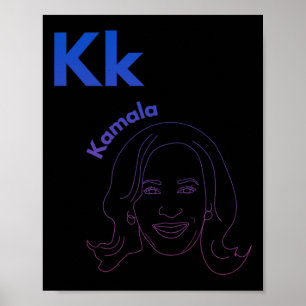K Is Voor Kamala President Kamala Harris Wheimer 2 Poster