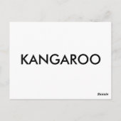 "K" is voor Kangaroo Alphabet Flash-kaart Briefkaart (Achterkant)