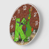 K is voor Kangaroo Wall Clock Grote Klok (Hoek)