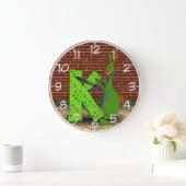 K is voor Kangaroo Wall Clock Grote Klok (Huis)