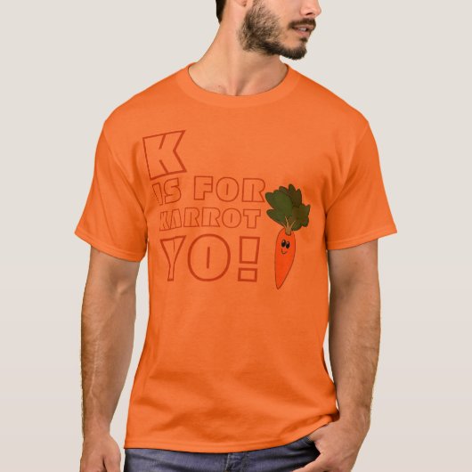K is voor Karrot T-shirt (Voorkant)