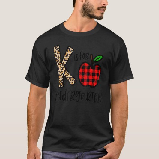 K is voor kinderarts Lopard Buffalo Plai T-shirt (Voorkant)