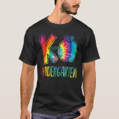 K is voor kindergarten en kleurstof terug naar Sch T-shirt (Voorkant)