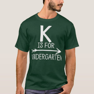K is voor Kindergarten Tshirt Onderwijsstudent eer