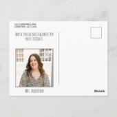 K is voor kleuterklas fotokaart briefkaart (Achterkant)