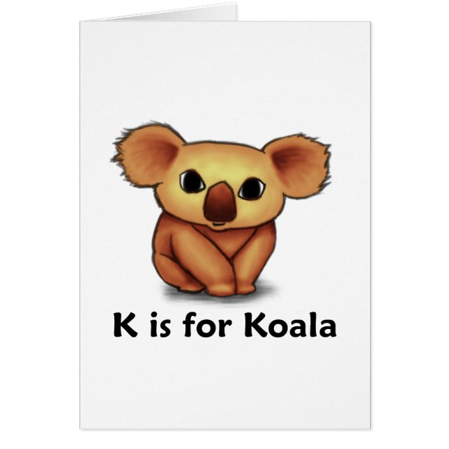 K is voor Koala (Voorkant)