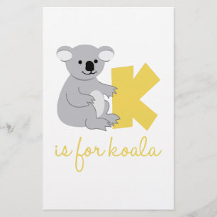 K is voor Koala Briefpapier