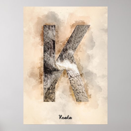 K is voor Koala Poster (Voorkant)