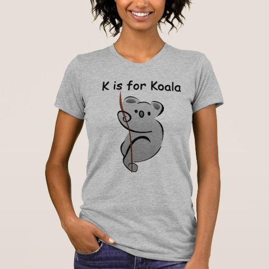 K is voor Koala T-shirt (Voorkant)