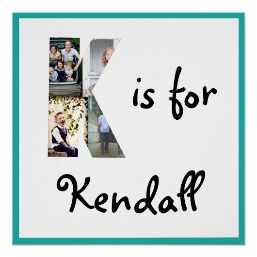 K is voor Naam Poster (Voorkant)