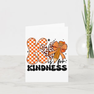 K is voor vriendelijkheid Schattige Pencil Bow Tea Kaart