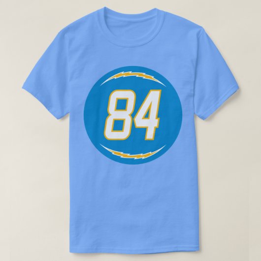 K J Hill Nummer 84 Jersey Los Angeles Chargers Ins T-shirt (Design voorkant)