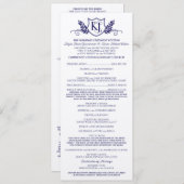 K&J Wedding Ceremony Programma Programmakaart (Voorkant / Achterkant)