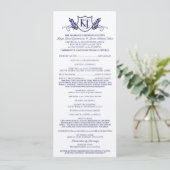 K&J Wedding Ceremony Programma Programmakaart (Staand voorkant)