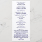 K&J Wedding Ceremony Programma Programmakaart (Achterkant)