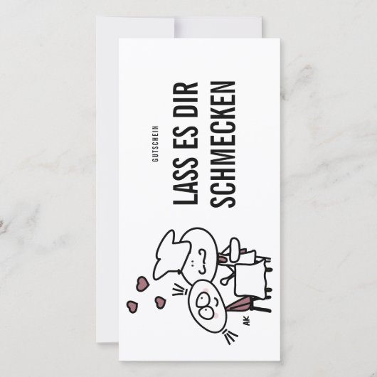 K&K Gutschein | Kochen Feestdagenkaart (Voorkant)
