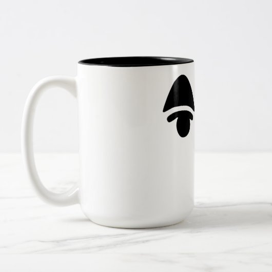 K.K. Slider eyes mug Tweekleurige Koffiemok (Links)